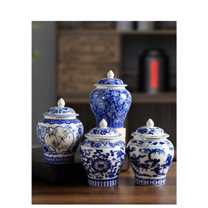 Pot à Thé Porcelaine Bleu