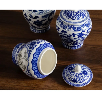 Pot à Thé Porcelaine Bleu