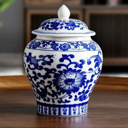 Pot à Thé Porcelaine Bleu