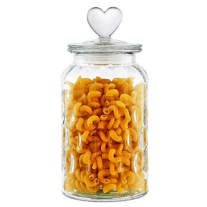 Pot à Thé Verre avec Couvercle Cœur
