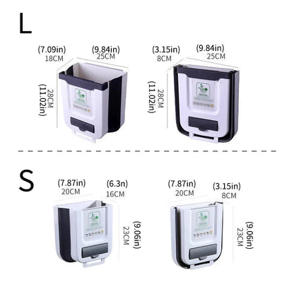 Poubelle de Cuisine Murale Pliable, Rangement Suspendu dans l'Armoire, Pratique et Eco-Friendly