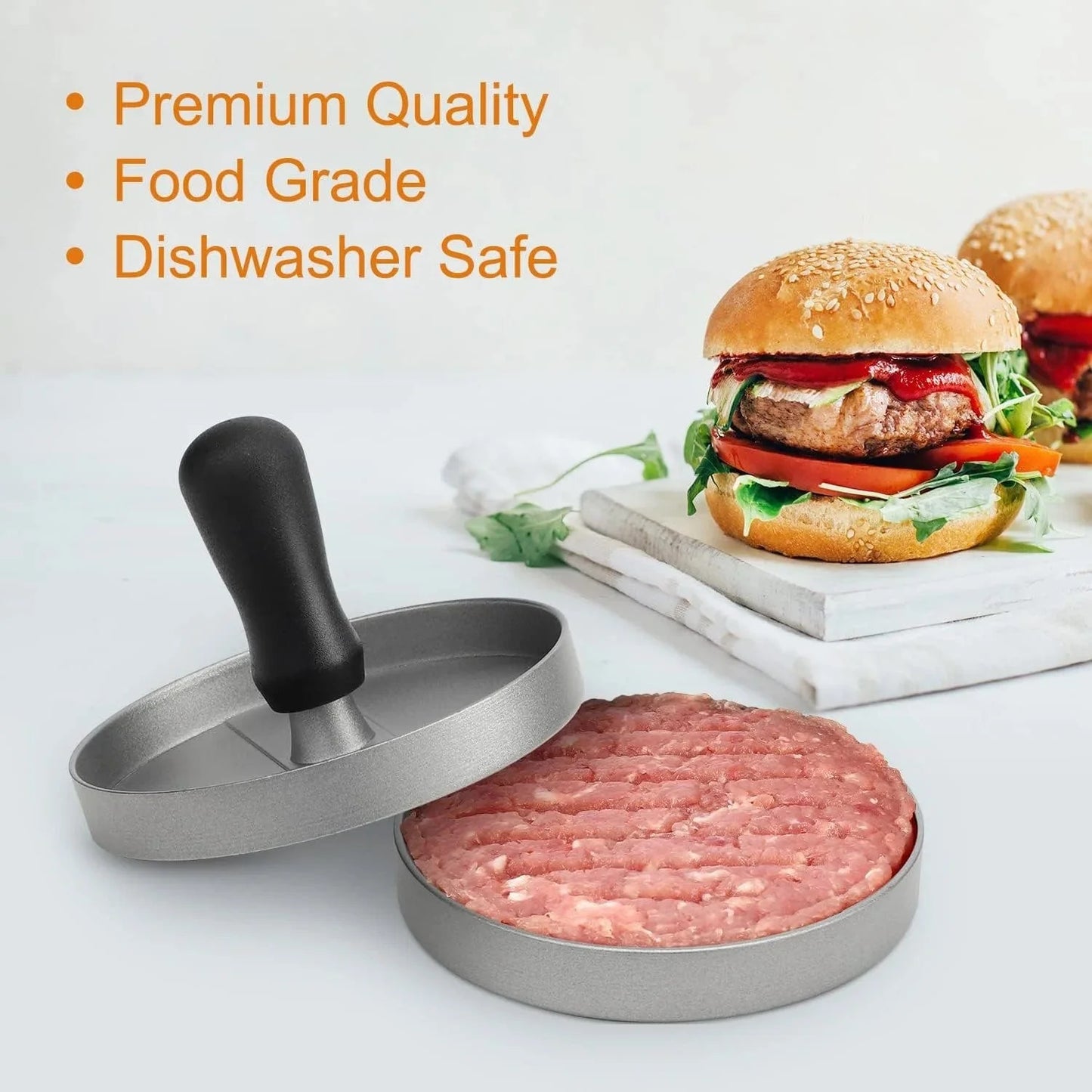 Presse à Burger Antiadhésive avec Papier Cuisson