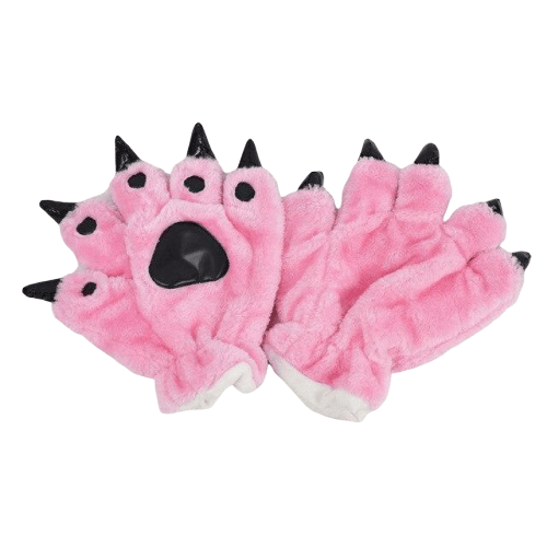 Gants Animaux Cochon Rose