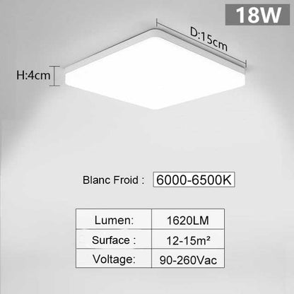 plafonnier salon led