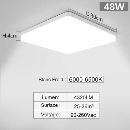 plafonnier salon led