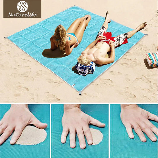 Couverture de plage étanche au sable pour 5-8 adultes