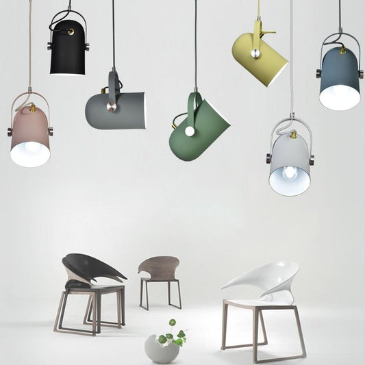 Suspension Moderne Nordique en Forme de Goutte d'Angle – Lampe Pendante Métallique pour Salon & Café