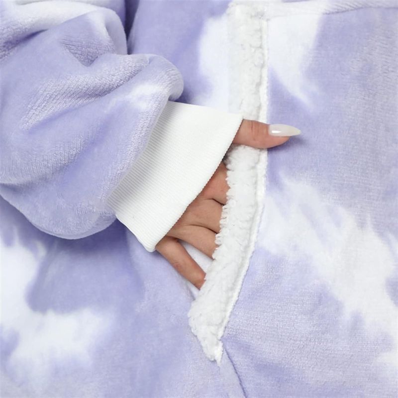 Sweat Plaid Femme Violet À Motif Blanc