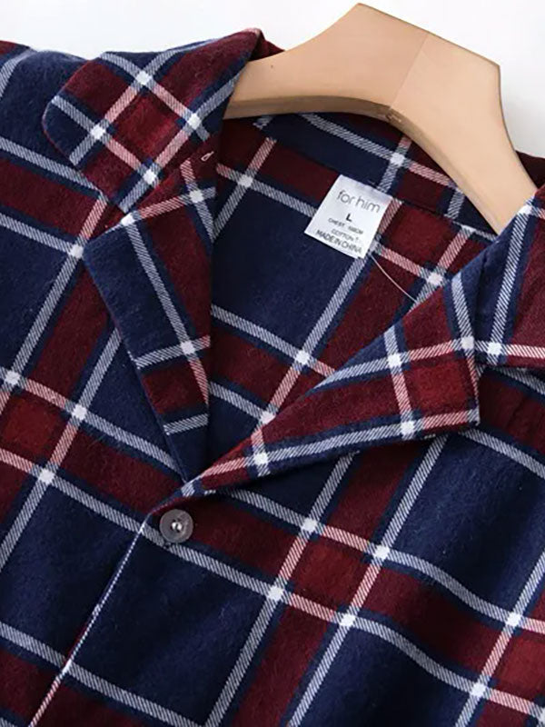 Pyjama À Carreaux Pour Homme "Chaleur Nocturne"