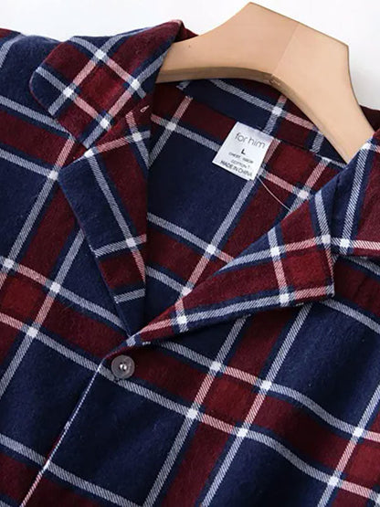 Pyjama À Carreaux Pour Homme "Chaleur Nocturne"
