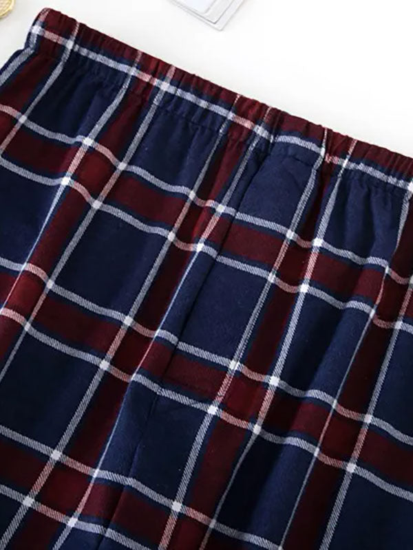 Pyjama À Carreaux Pour Homme "Chaleur Nocturne"