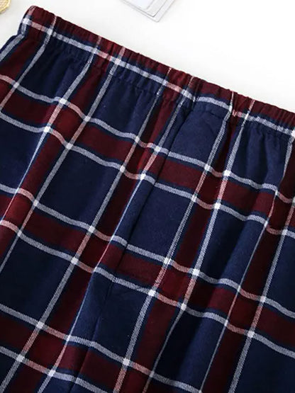 Pyjama À Carreaux Pour Homme "Chaleur Nocturne"