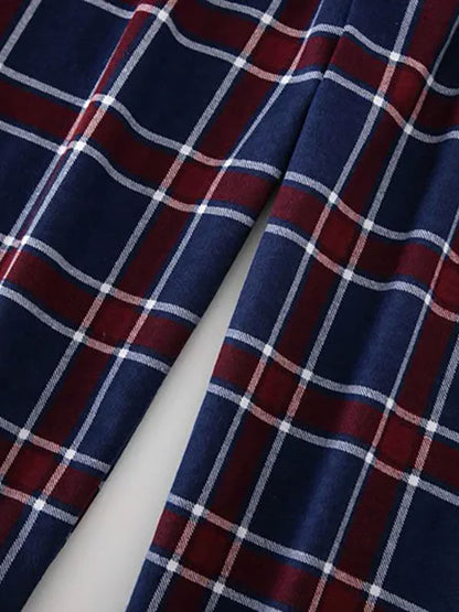 Pyjama À Carreaux Pour Homme "Chaleur Nocturne"