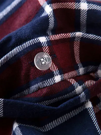 Pyjama À Carreaux Pour Homme "Chaleur Nocturne"