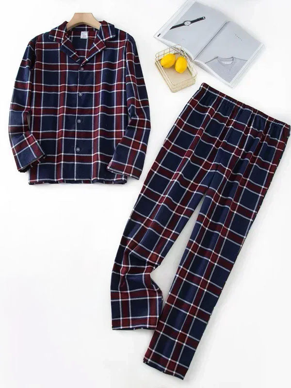 Pyjama À Carreaux Pour Homme "Chaleur Nocturne" | Pyjama Shop