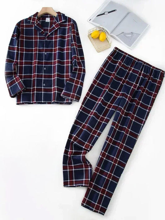 Pyjama À Carreaux Pour Homme "Chaleur Nocturne" | Pyjama Shop