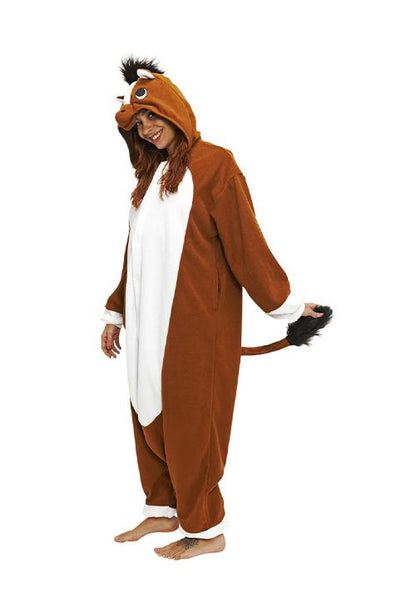 Combinaison Pyjama Cheval Brun