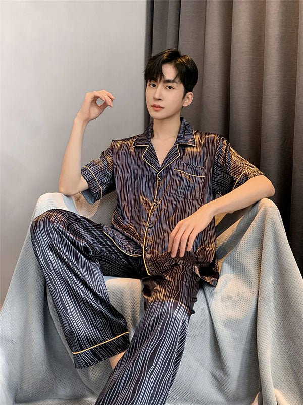 Pyjama Chic Pour Homme En Satin "Calme Nocturne"