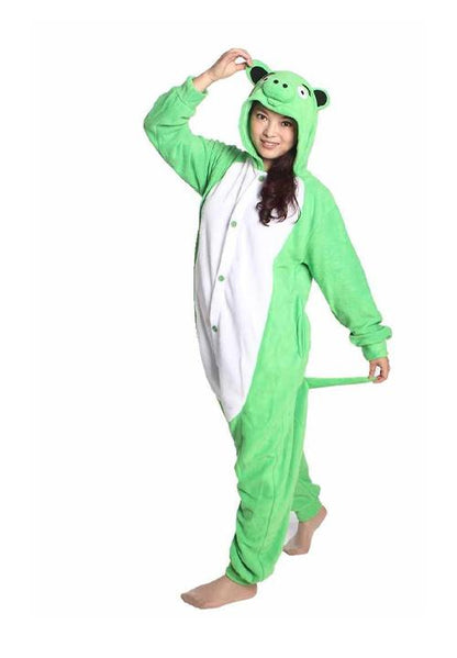pyjama cochon vert adulte
