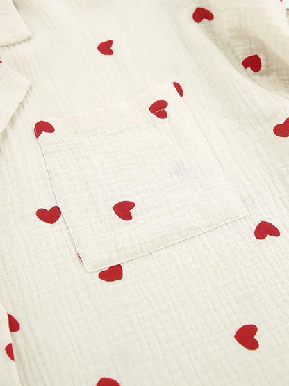 Pyjama En Coton "Cœurs de Coton"