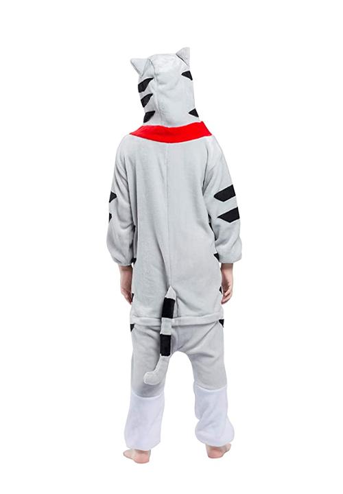 Combinaison Pyjama Fille Chat Gris