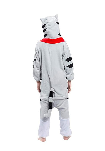 Combinaison Pyjama Fille Chat Gris