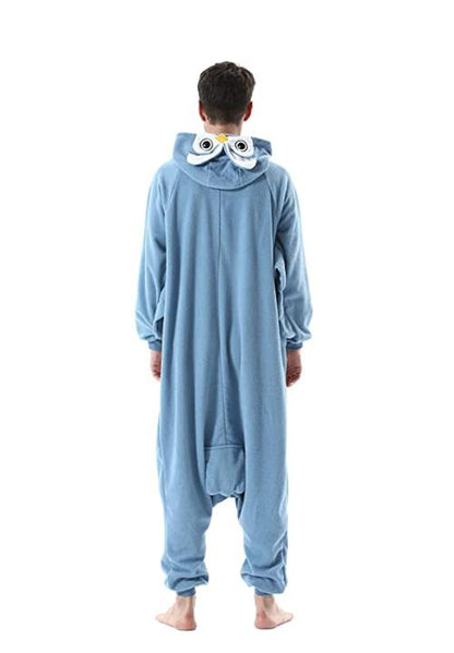 Combinaison Pyjama Homme Chouette Bleu