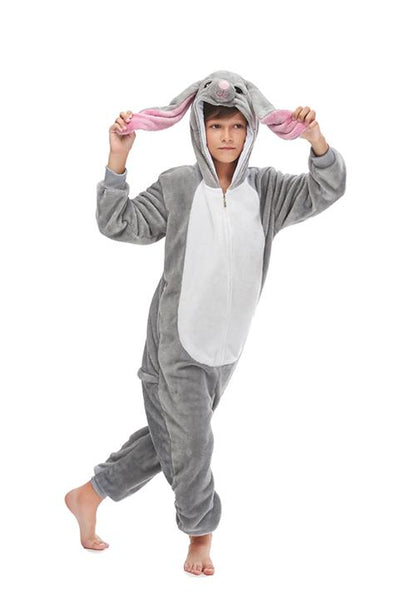 Combinaison Pyjama Lapin Gris