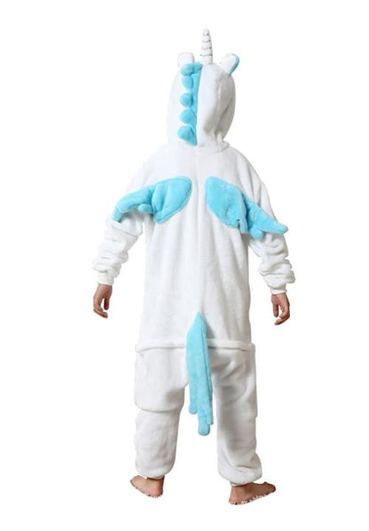 Combinaison Pyjama Licorne Ailée Bleue