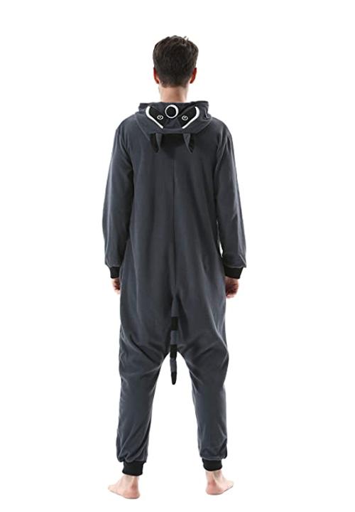Combinaison Pyjama Homme Raton Laveur Noir