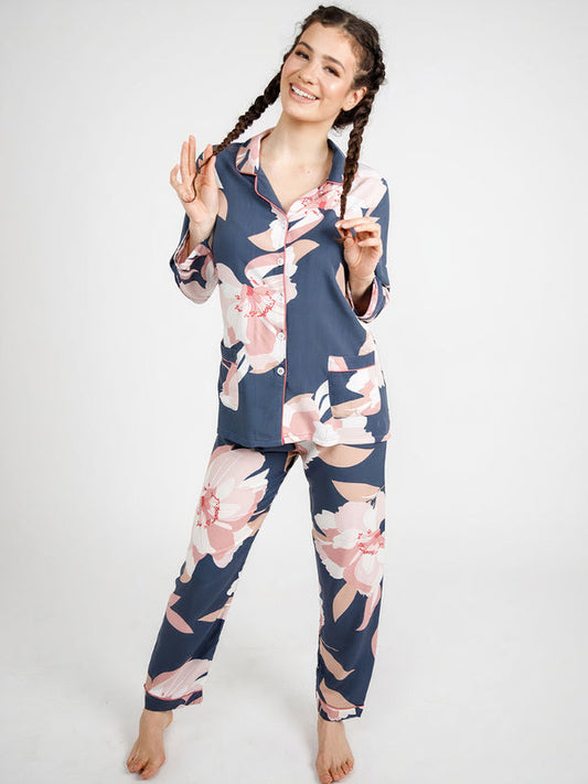 Pyjama Deux Pièces Pour Femme "Éden Floral"