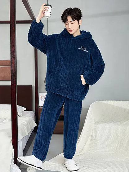 Pyjama En Polaire Pour Homme "Brise du Nord" | Pyjama Shop