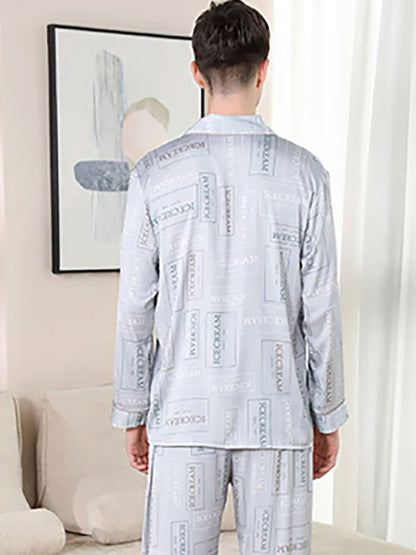 Pyjama En Satin Pour Homme "Icecream"
