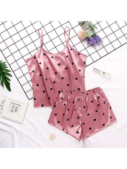 Pyjama En Satin "Rosée d'Amour"