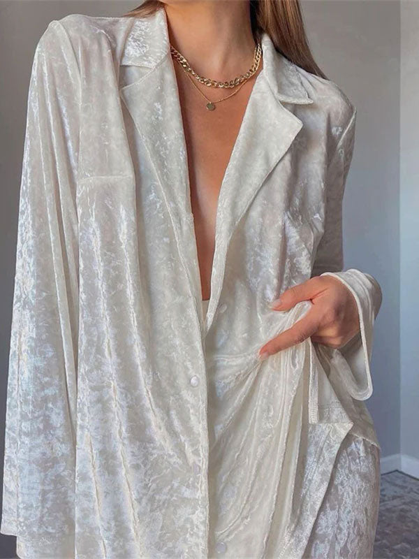 Pyjama Femme 2 Pièces "Étreinte de Velours"