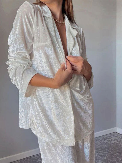 Pyjama Femme 2 Pièces "Étreinte de Velours"