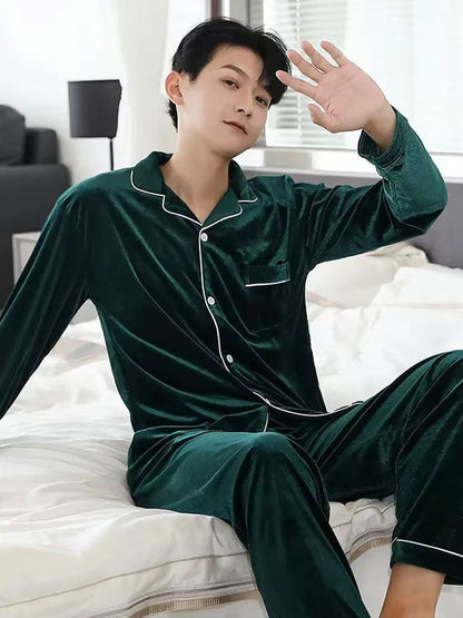 Pyjama En Velours Pour Homme "Velours Hivernal"