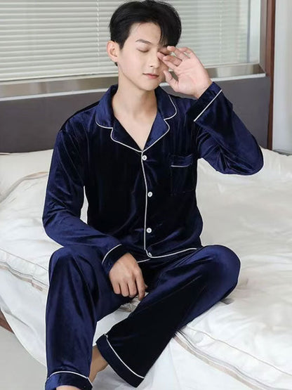 Pyjama En Velours Pour Homme "Velours Hivernal"