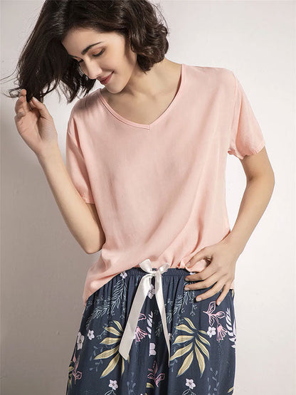 Pyjama Pour Femme 2 Pièces "Nuit Fleurie"