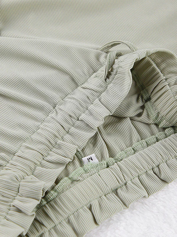 Beau Pyjama Pour Femme 3 Pièces "Rêve Vert"