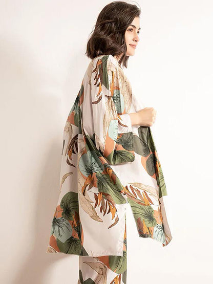 Ensemble Pyjama Pour Femme Chic Et Élégant 3 Pièces "Oasis de Rêve"