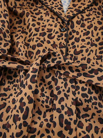 Pyjama Pour Femme En Satin "Léopard"