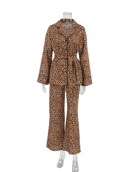 Pyjama Pour Femme En Satin "Léopard"