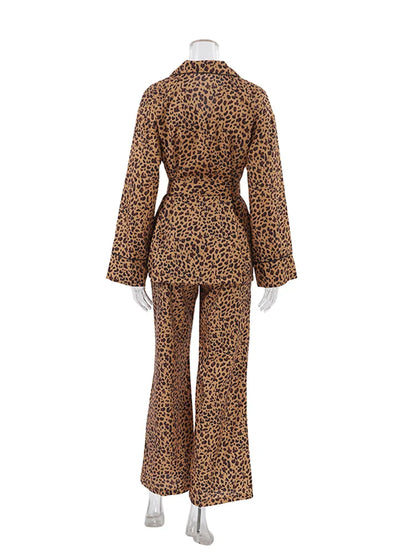 Pyjama Pour Femme En Satin "Léopard"