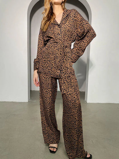 Pyjama Pour Femme En Satin "Léopard"
