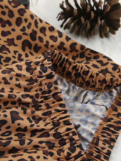 Pyjama Pour Femme En Satin "Léopard"