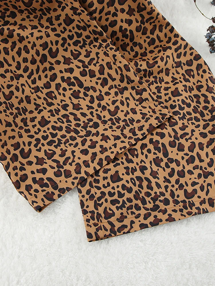 Pyjama Pour Femme En Satin "Léopard"