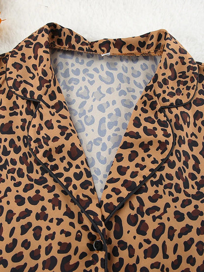 Pyjama Pour Femme En Satin "Léopard"
