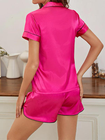 Pyjama En Satin "Rose de Cristal"