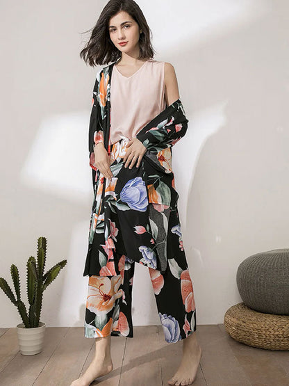 Pyjama Femme 3 pièces "Mystère de Lys"